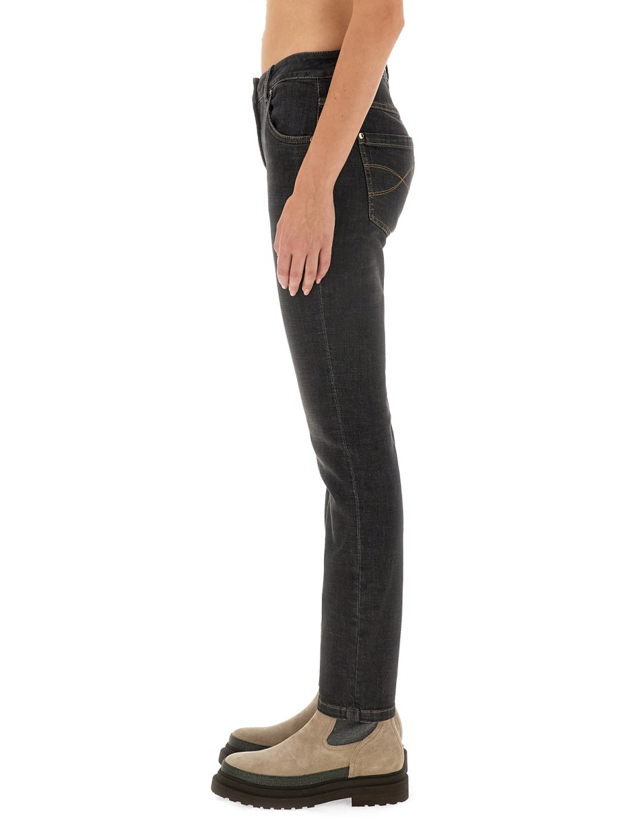 BRUNELLO CUCINELLI JEANS REGULAR FIT IN DENIM DI COTONE
