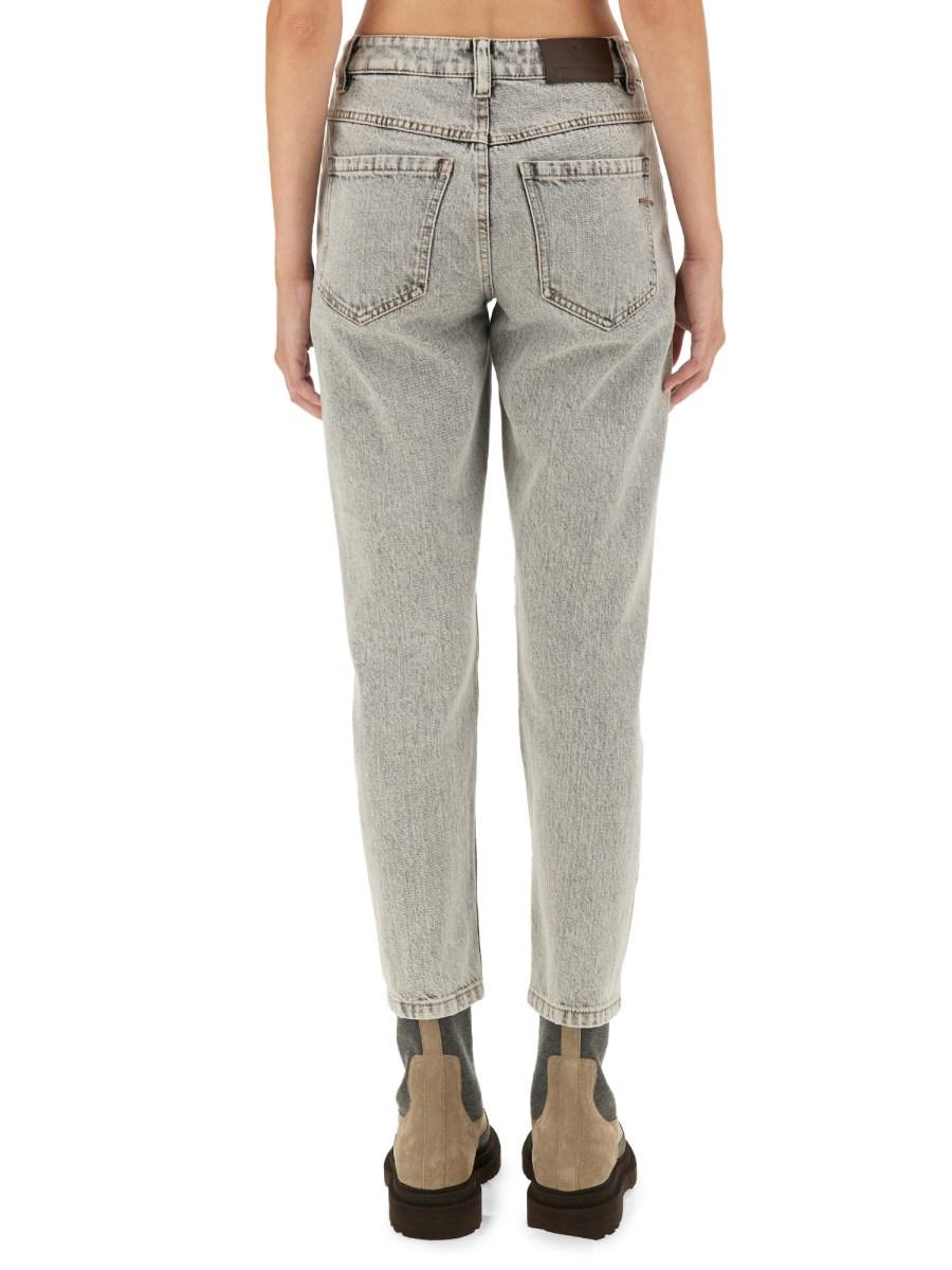 BRUNELLO CUCINELLI JEANS REGULAR FIT IN DENIM DI COTONE