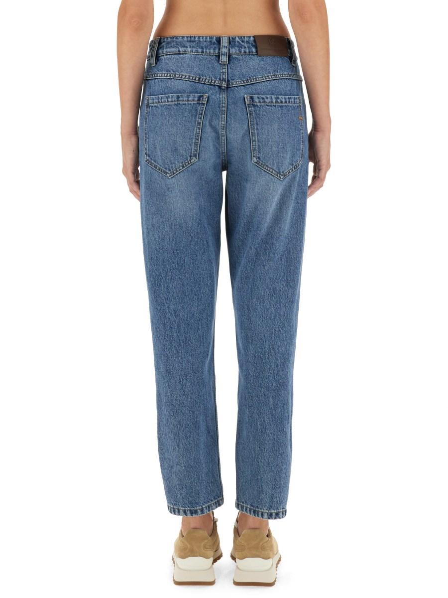 BRUNELLO CUCINELLI JEANS REGULAR FIT IN DENIM DI COTONE