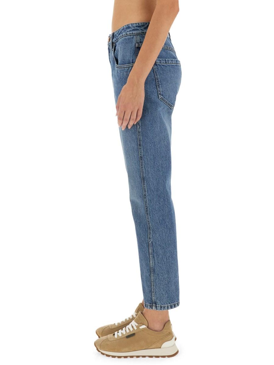 BRUNELLO CUCINELLI JEANS REGULAR FIT IN DENIM DI COTONE