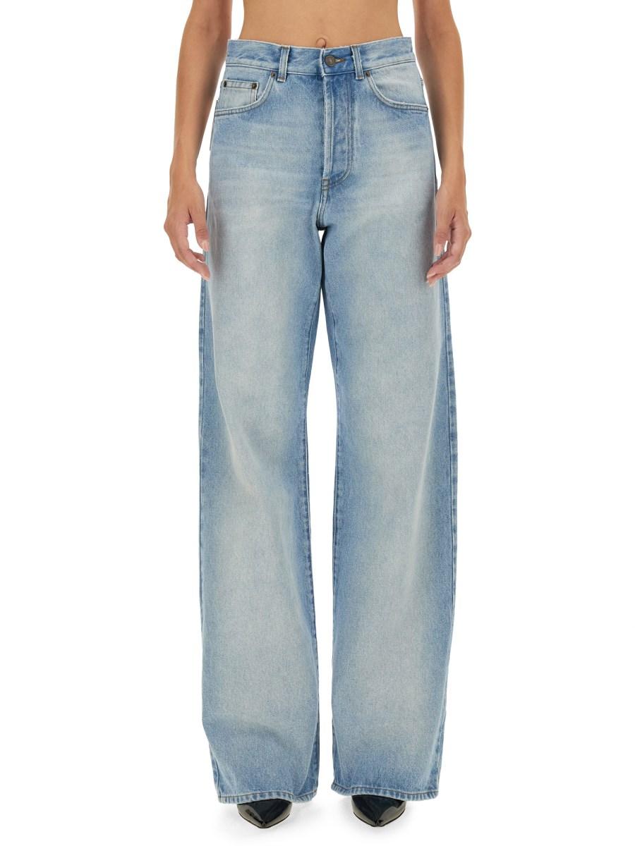 DRIES VAN NOTEN JEANS REGULAR FIT IN DNEIM DI COTONE