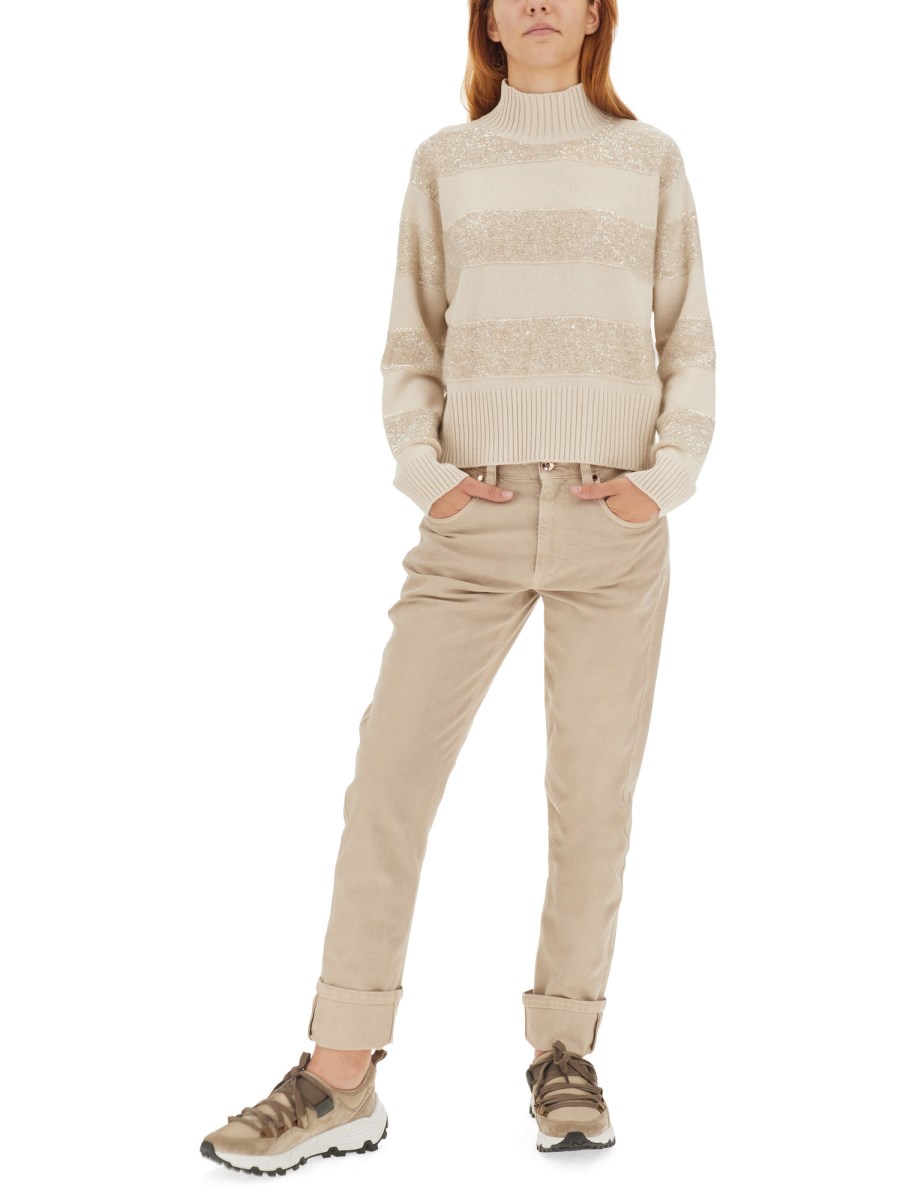 BRUNELLO CUCINELLI JEANS SKINNY FIT IN DENIM DI COTONE