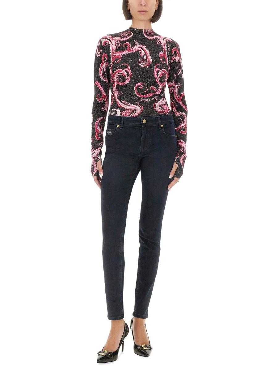 VERSACE JEANS COUTURE JEANS SLIM FIT IN DENIM DI COTONE