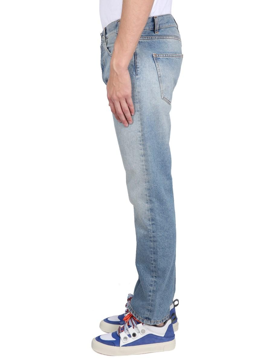 MARCELO BURLON COUNTY OF MILAN JEANS SLIM FIT IN DENIM DI COTONE