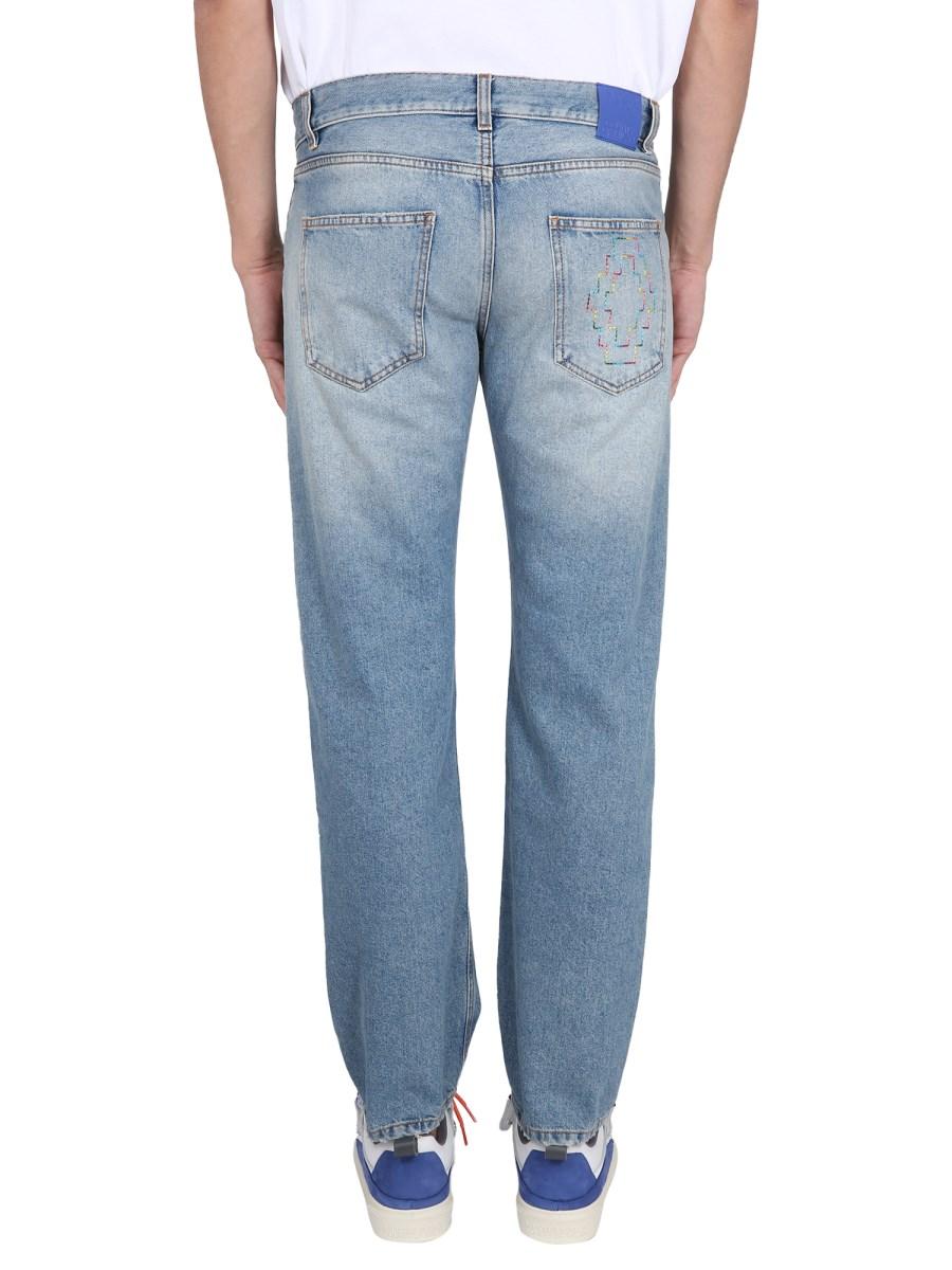 MARCELO BURLON COUNTY OF MILAN JEANS SLIM FIT IN DENIM DI COTONE