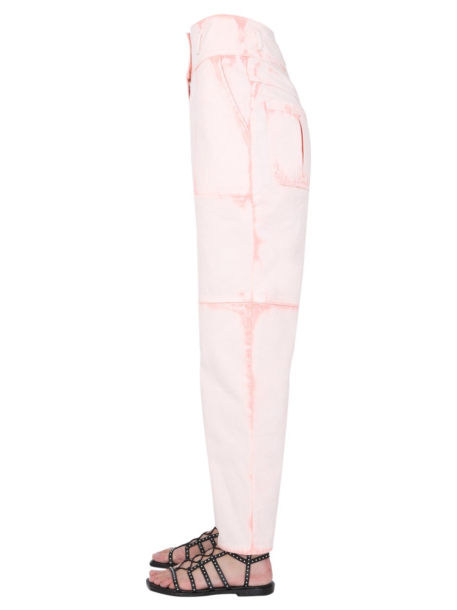 ALBERTA FERRETTI JEANS SLOUCHY FIT IN DENIM DI COTONE