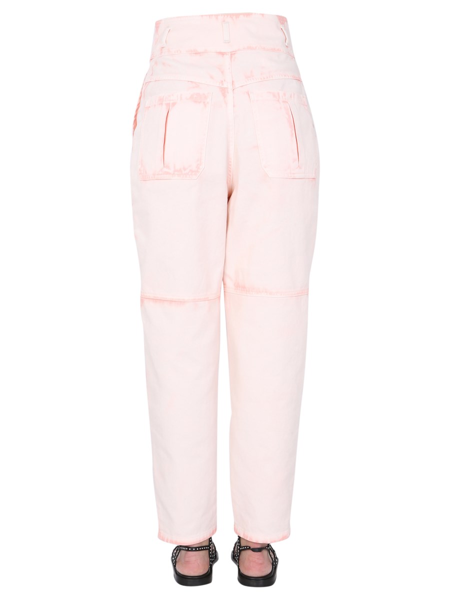 ALBERTA FERRETTI JEANS SLOUCHY FIT IN DENIM DI COTONE