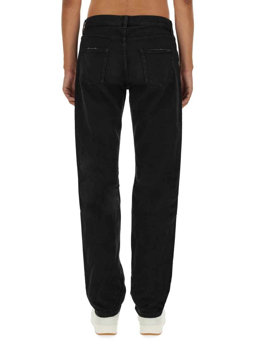 SAINT LAURENT JEANS STRAIGHT LEG IN DENIM DI COTONE