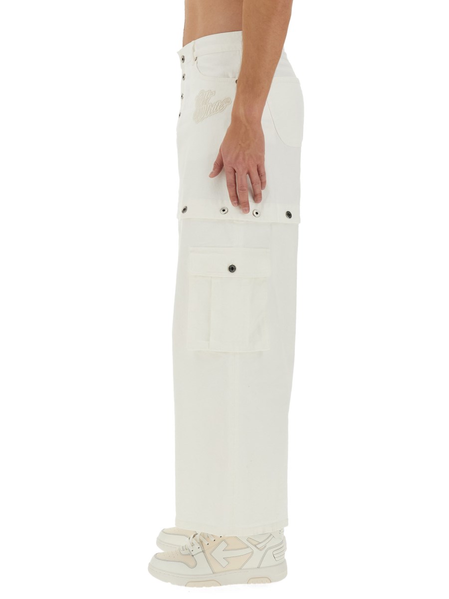 OFF-WHITE JEANS SUPER BAGGY ANNI 90' IN DENIM DI COTONE