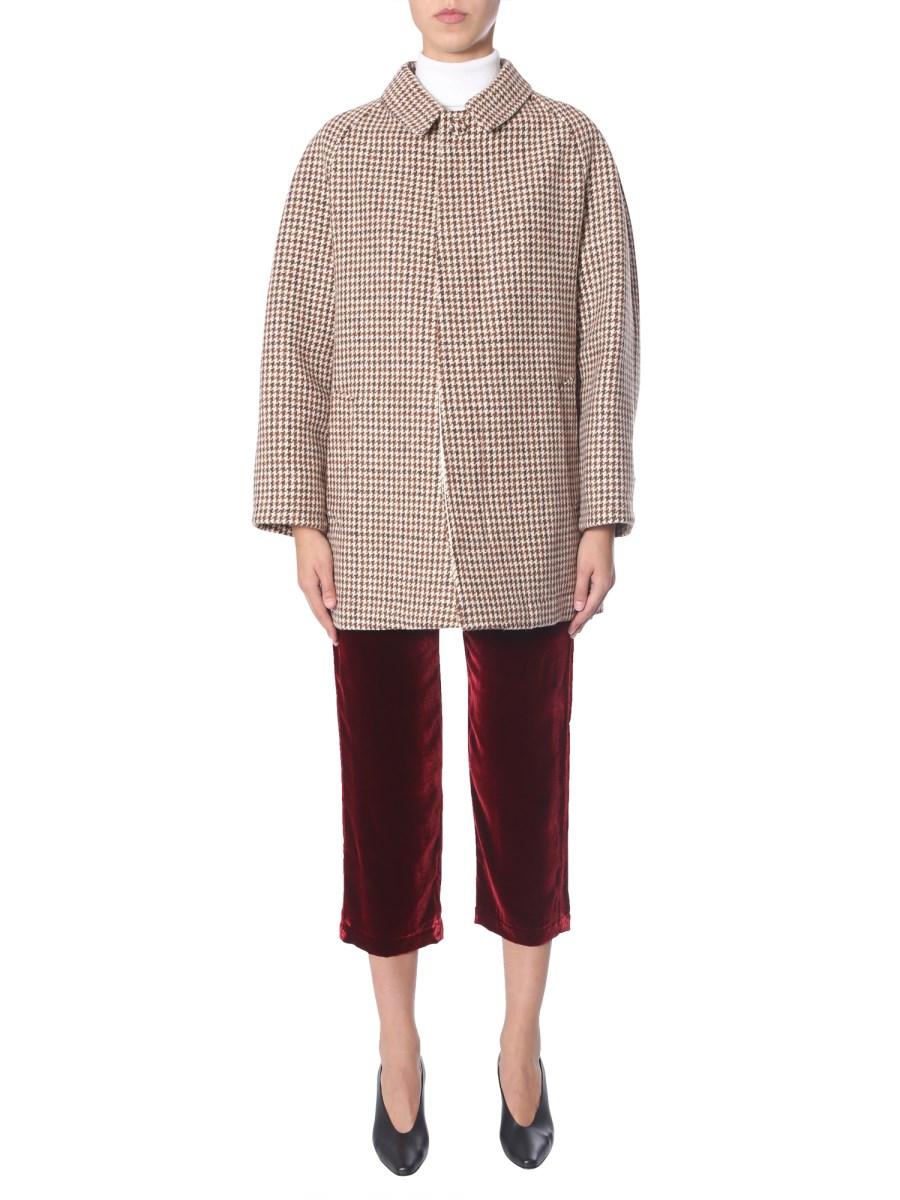 JEJIA CAPPOTTO IN LANA CON MOTIVO PIED DE POULE