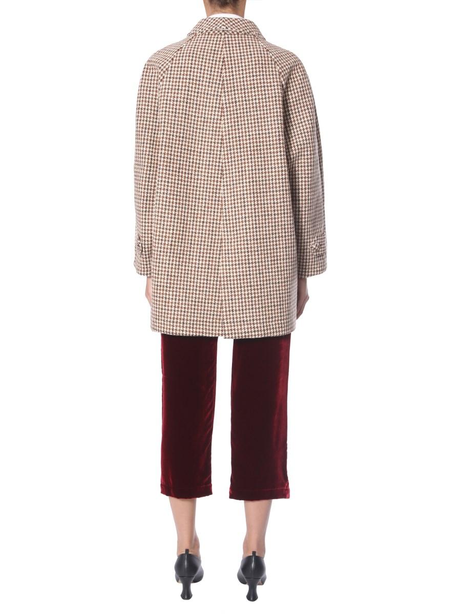 JEJIA CAPPOTTO IN LANA CON MOTIVO PIED DE POULE