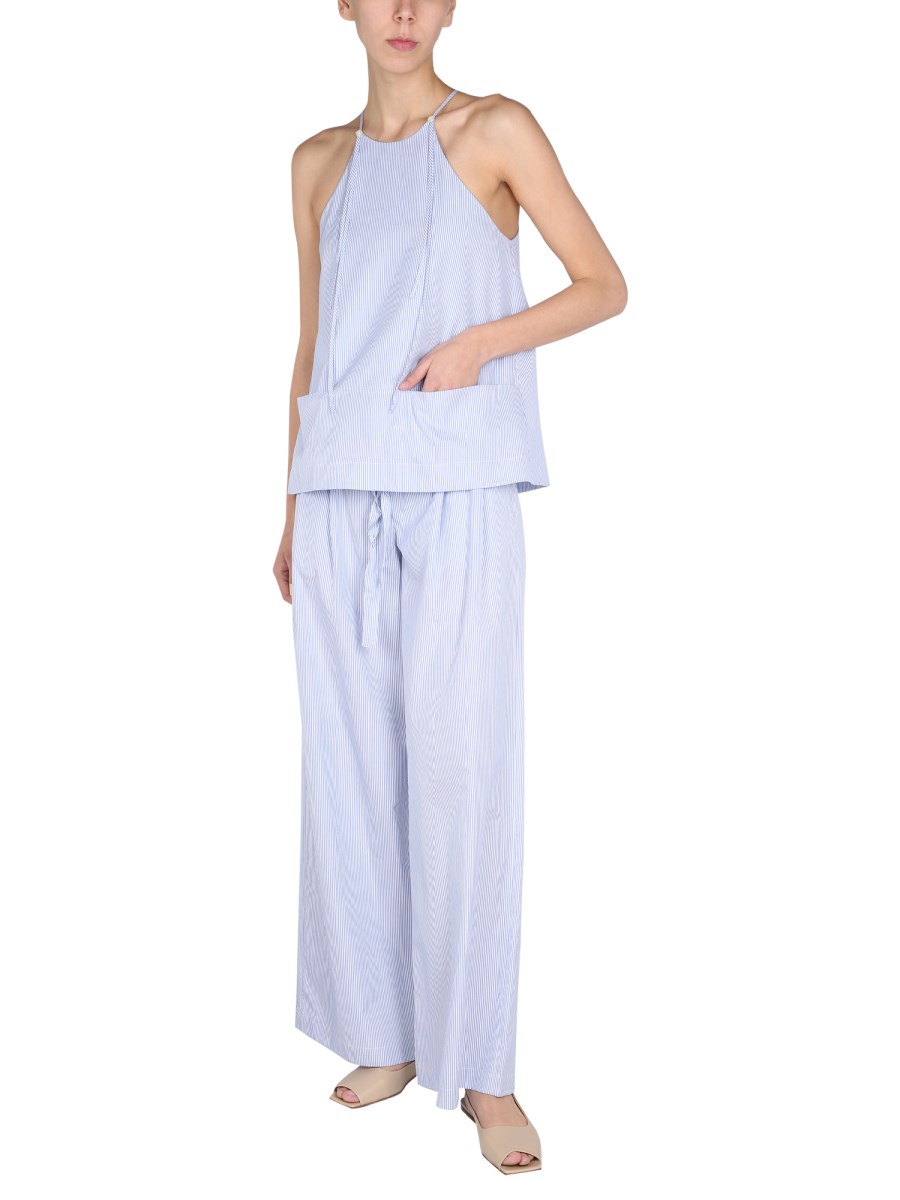 JEJIA TOP "MILA" IN COTONE CON MOTIVO A RIGHE