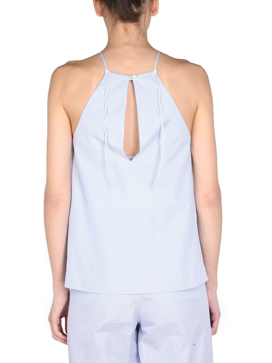 JEJIA TOP "MILA" IN COTONE CON MOTIVO A RIGHE