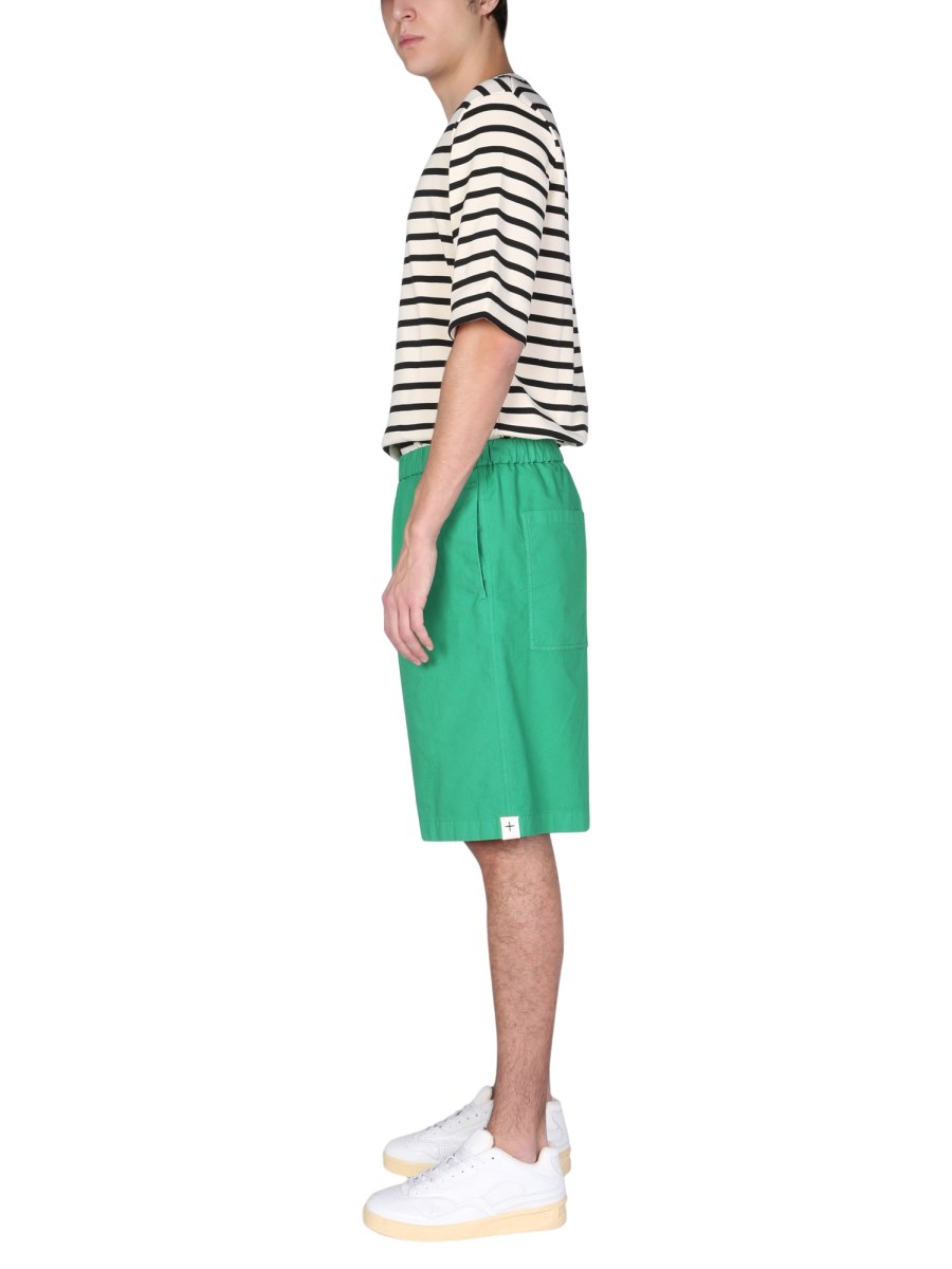 JIL SANDER BERMUDA RELAXED FIT IN COTONE