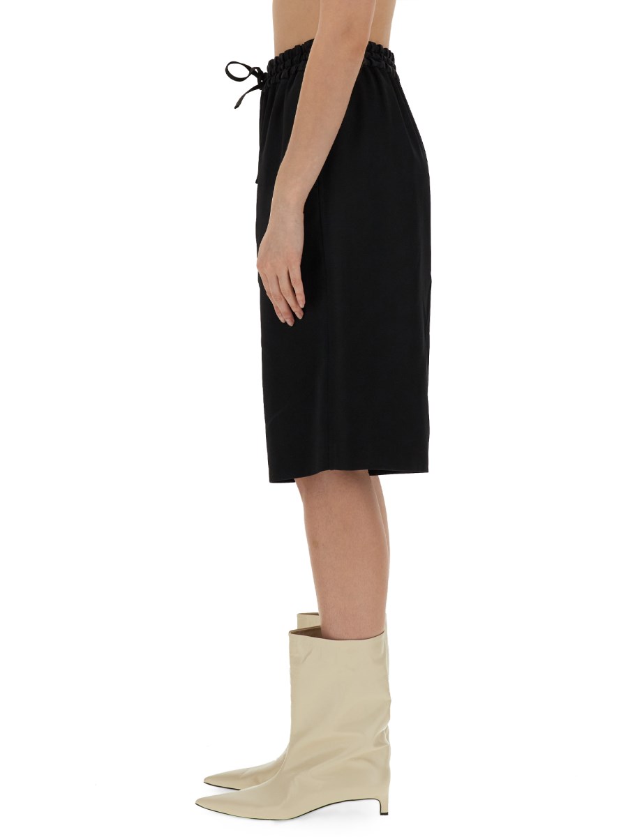 JIL SANDER BERMUDA WIDE LEG