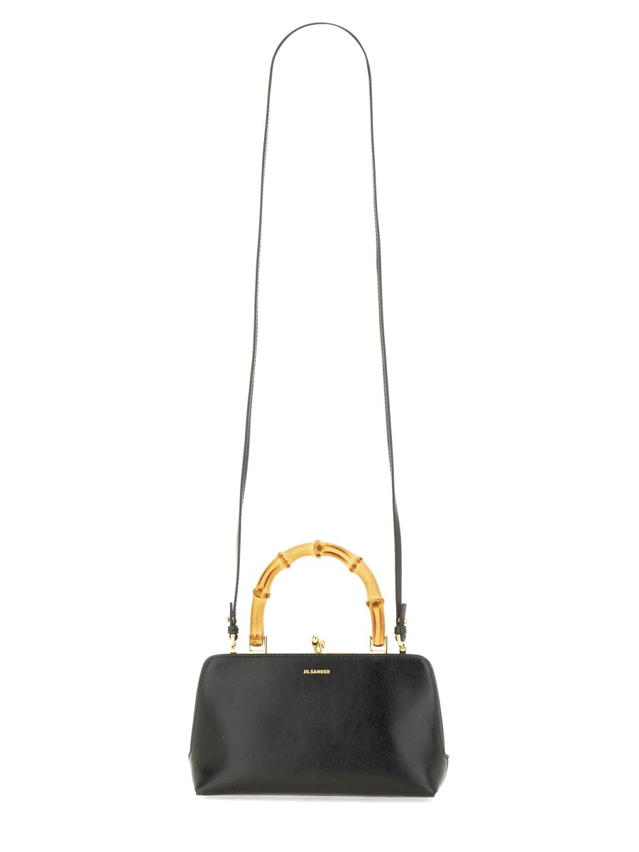 JIL SANDER BORSA "GOJI" BAMBOO MINI IN PELLE