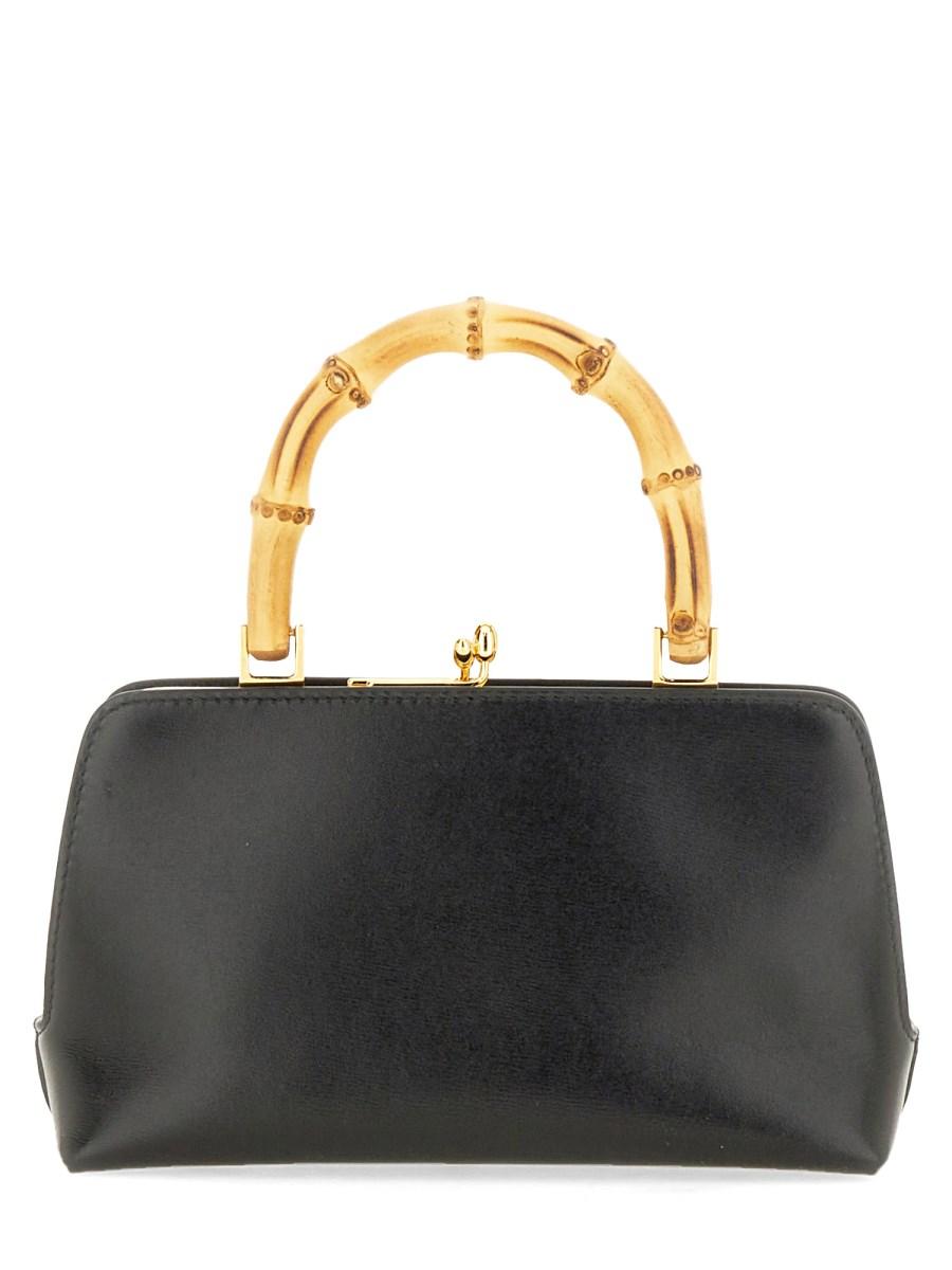 JIL SANDER BORSA "GOJI" BAMBOO MINI IN PELLE