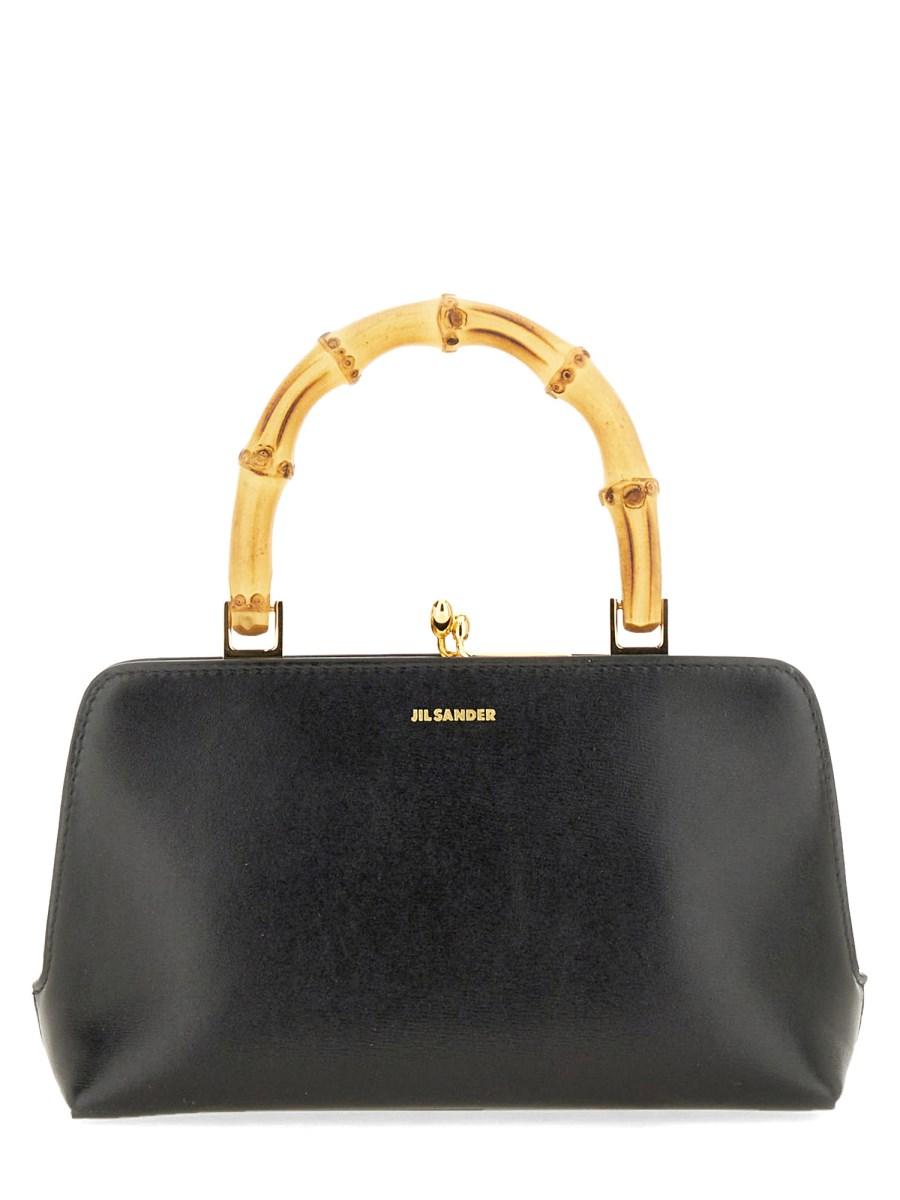 JIL SANDER BORSA "GOJI" BAMBOO MINI IN PELLE