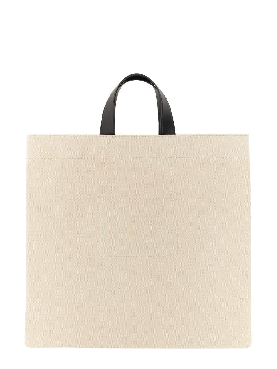 JIL SANDER BORSA TOTE MEDIA CON LOGO