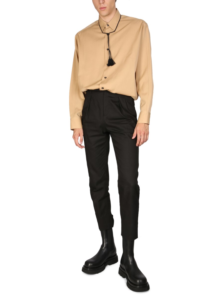 JIL SANDER CAMICIA IN POPELINE DI COTONE