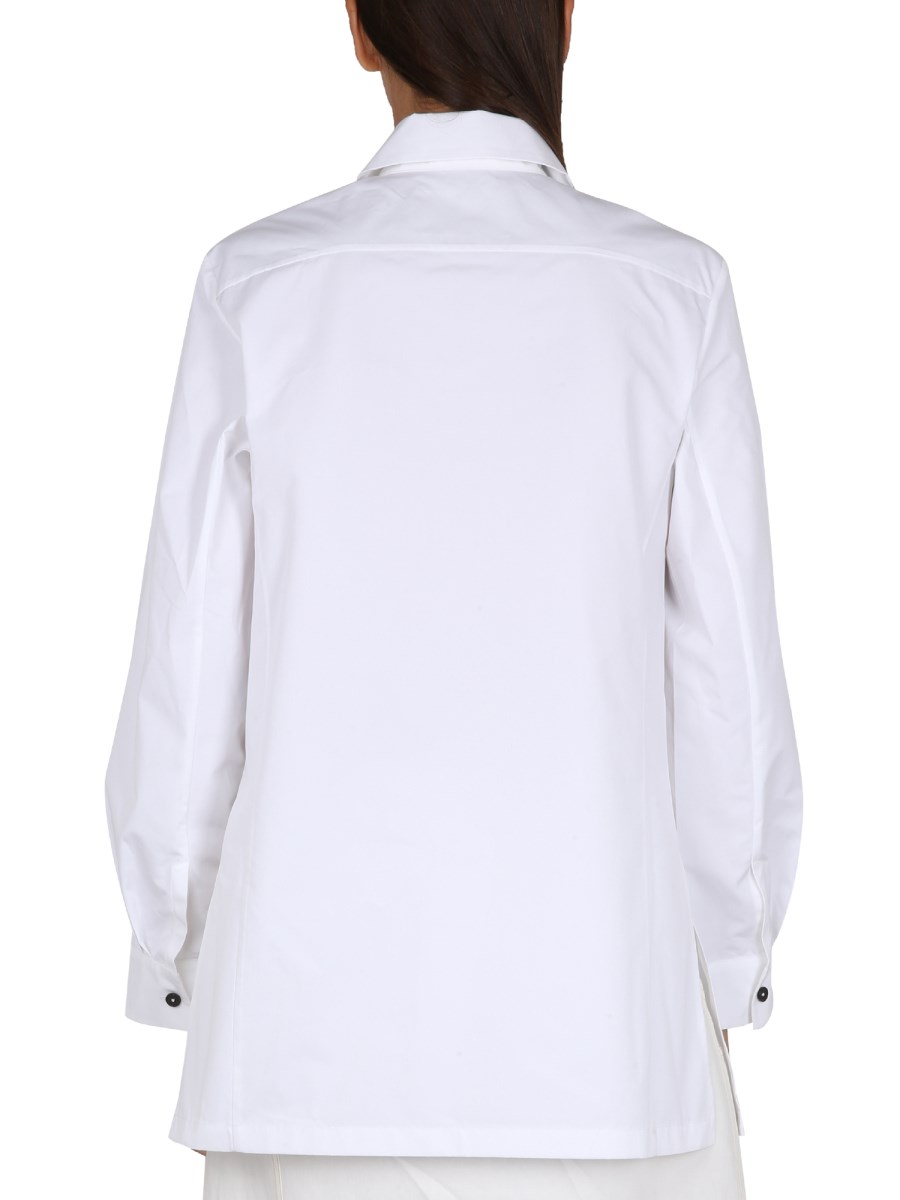 JIL SANDER CAMICIA IN POPELINE DI COTONE