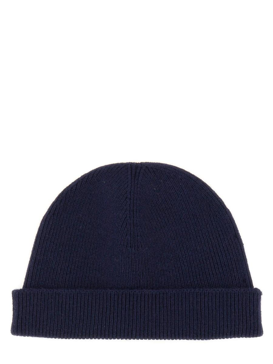 JIL SANDER CAPPELLO IN MAGLIA CON LOGO