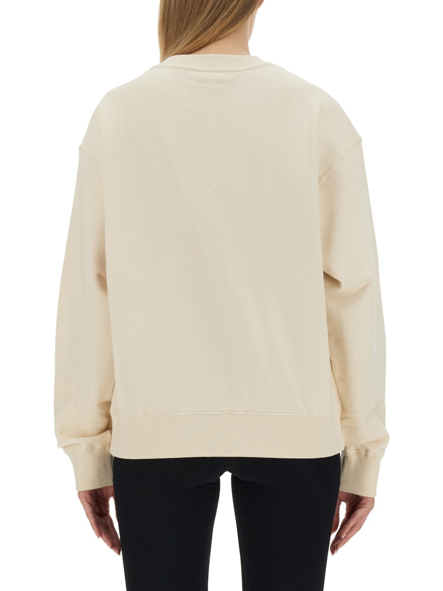 JIL SANDER FELPA IN COTONE CON PATCH LOGO