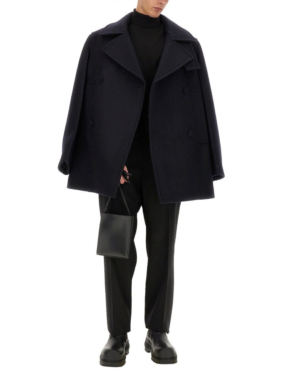 JIL SANDER GIACCA "CABAN" IN LANA