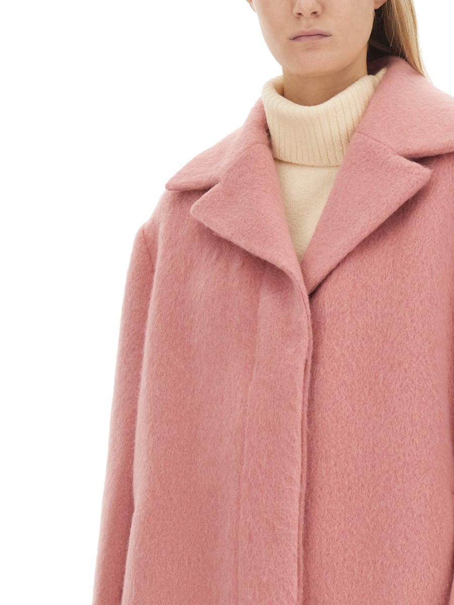 JIL SANDER GIACCA CABAN OVERSIZE IN LANA E MOHAIR