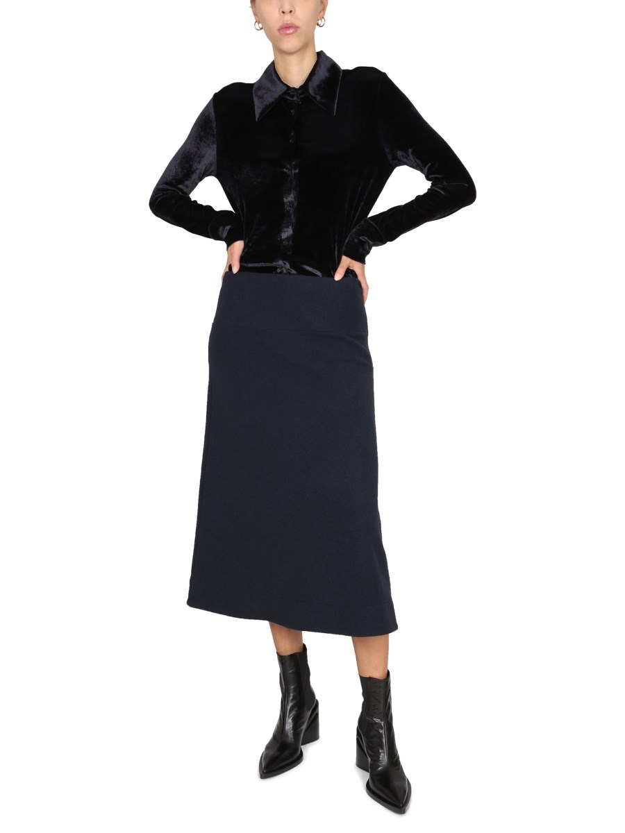JIL SANDER GONNA IN LANA