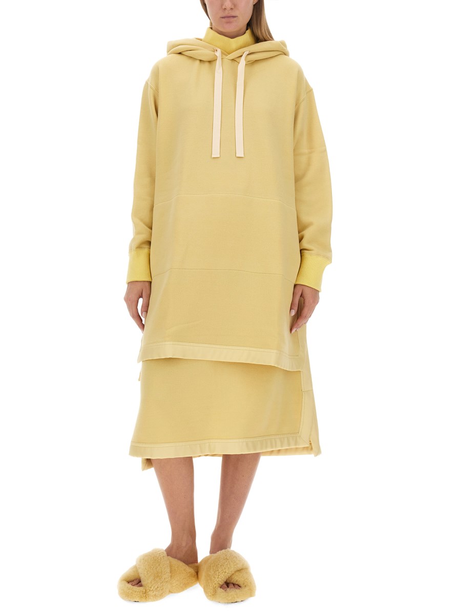 JIL SANDER GONNA MIDI IN MAGLIA DI LANA
