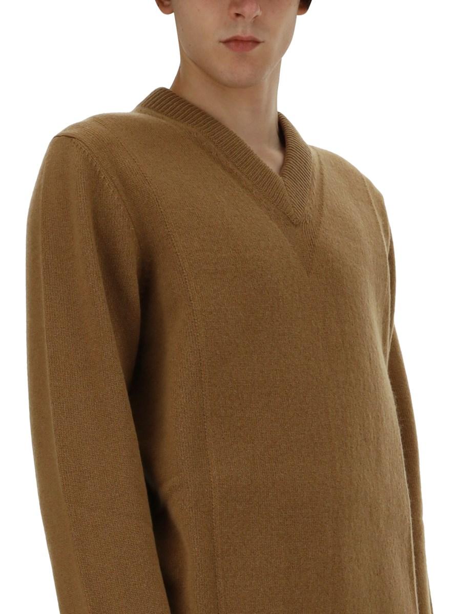 JIL SANDER MAGLIA CON SCOLLO A V