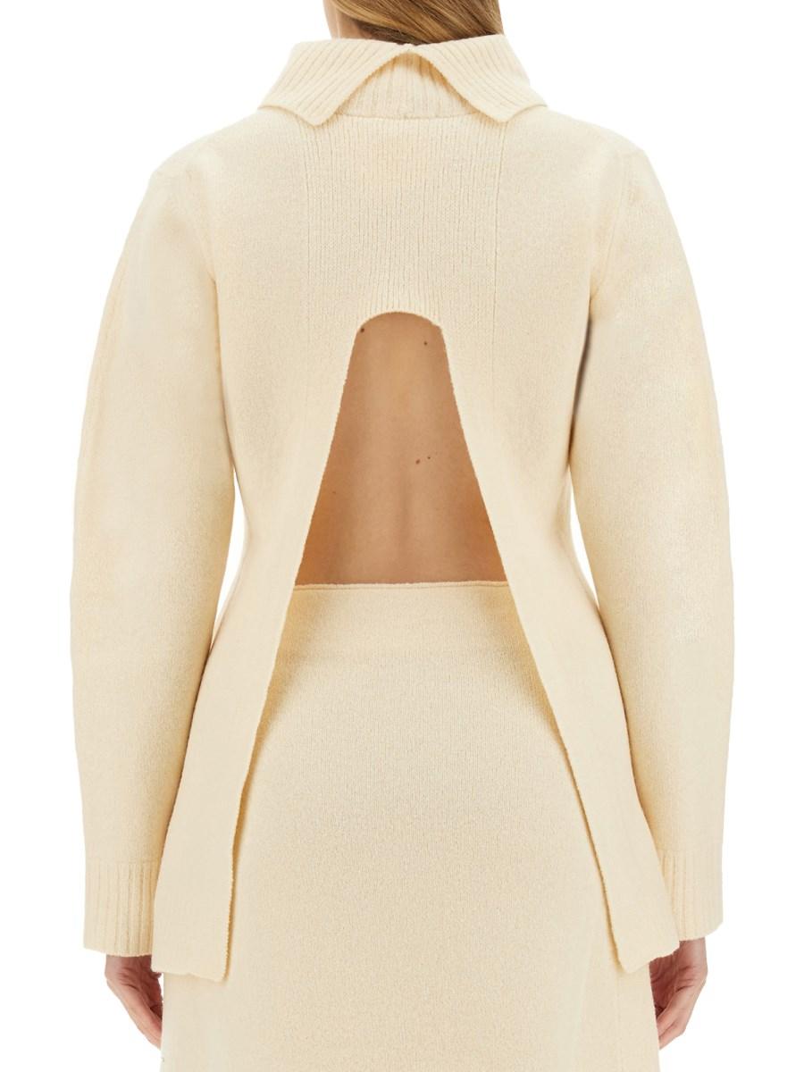 JIL SANDER MAGLIA IN LANA CON COLLO ALTO