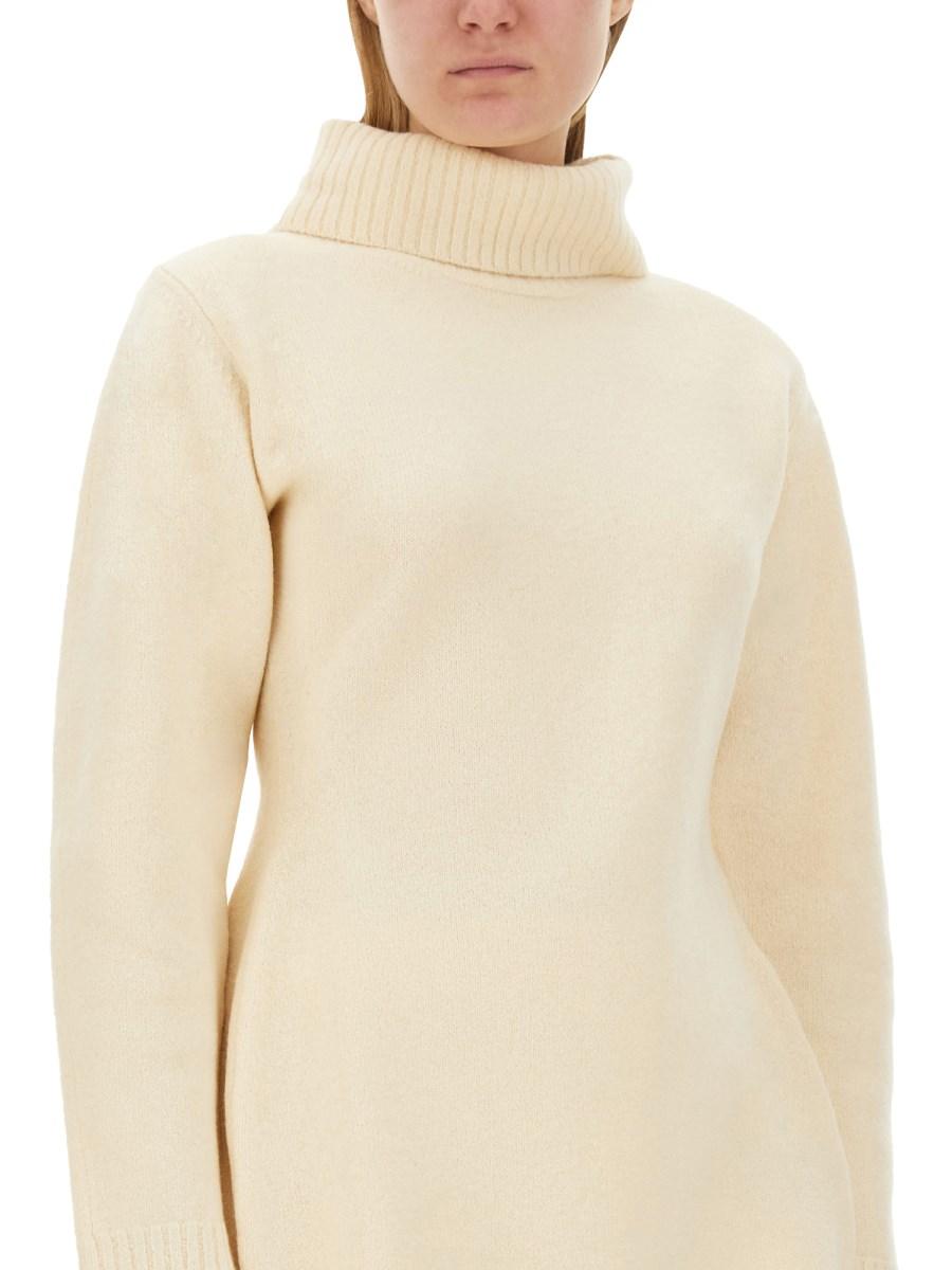 JIL SANDER MAGLIA IN LANA CON COLLO ALTO