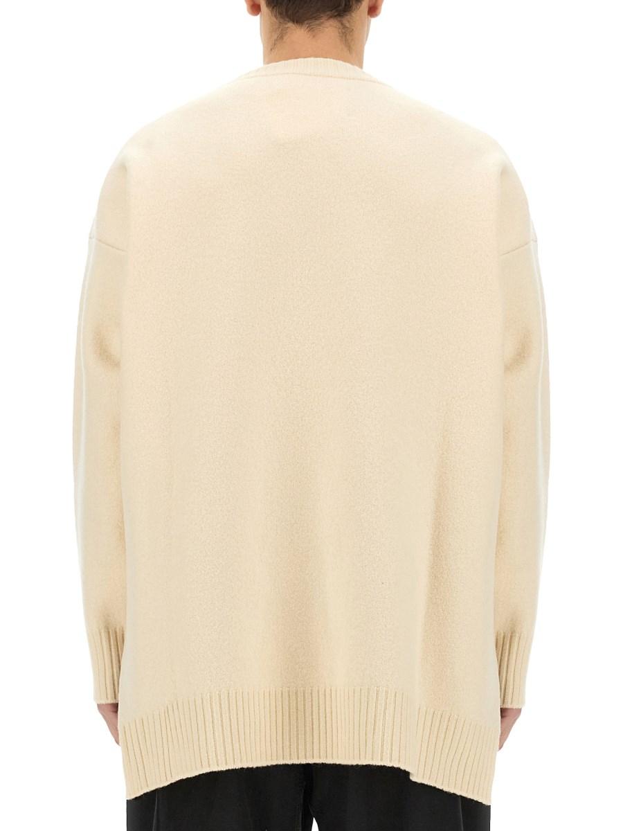 JIL SANDER MAGLIA IN LANA CON RICAMO