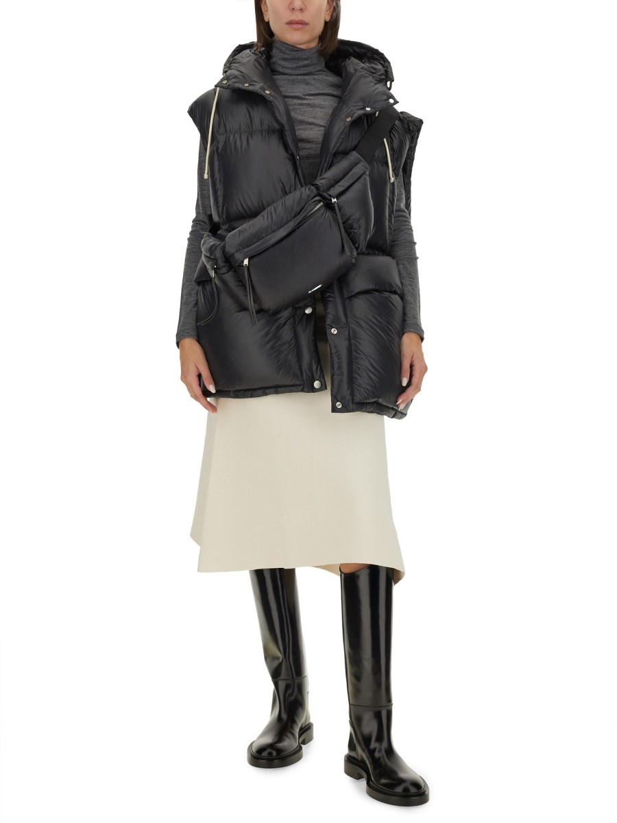 JIL SANDER MARSUPIO IMBOTTITO CON LOGO