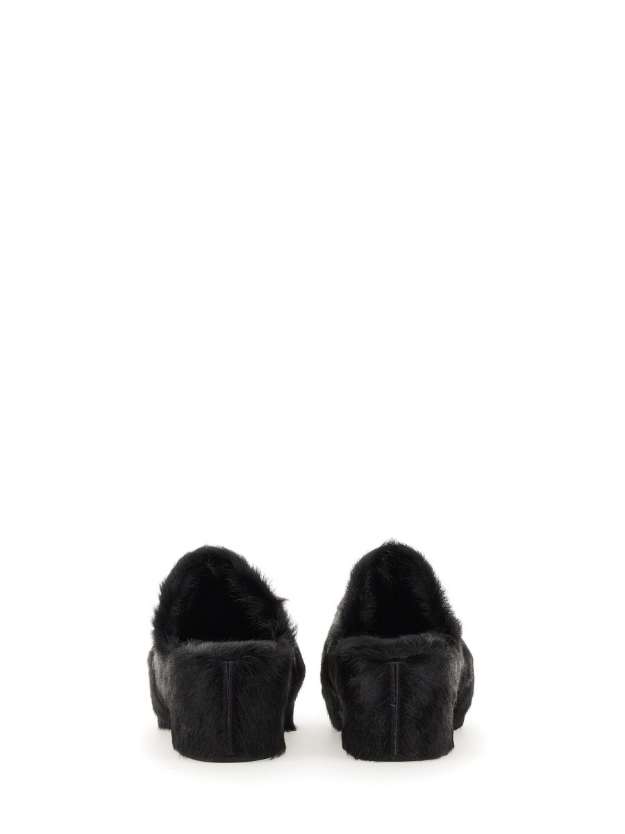 JIL SANDER MULE IN PELLICCIA DI CAPRA