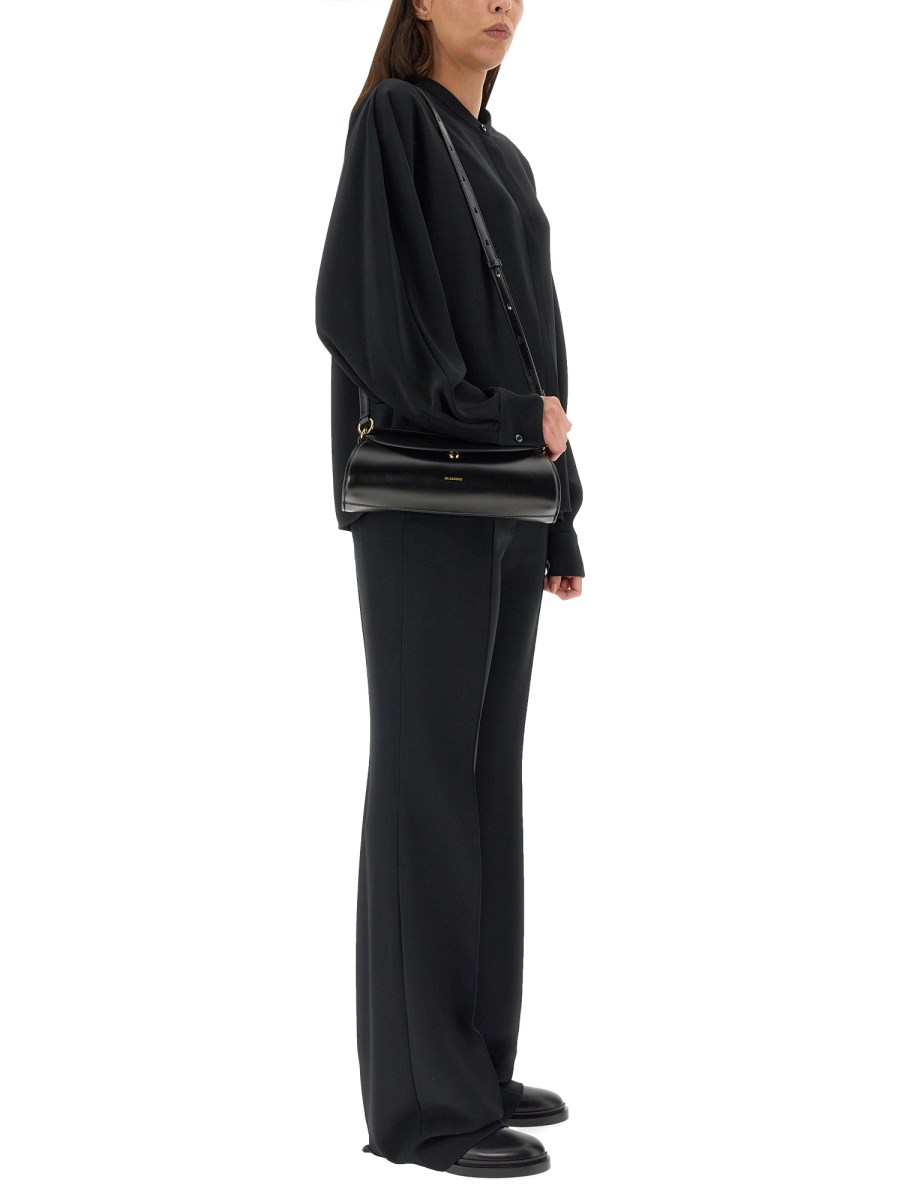 JIL SANDER PANTALONE IN MISTO VISCOSA