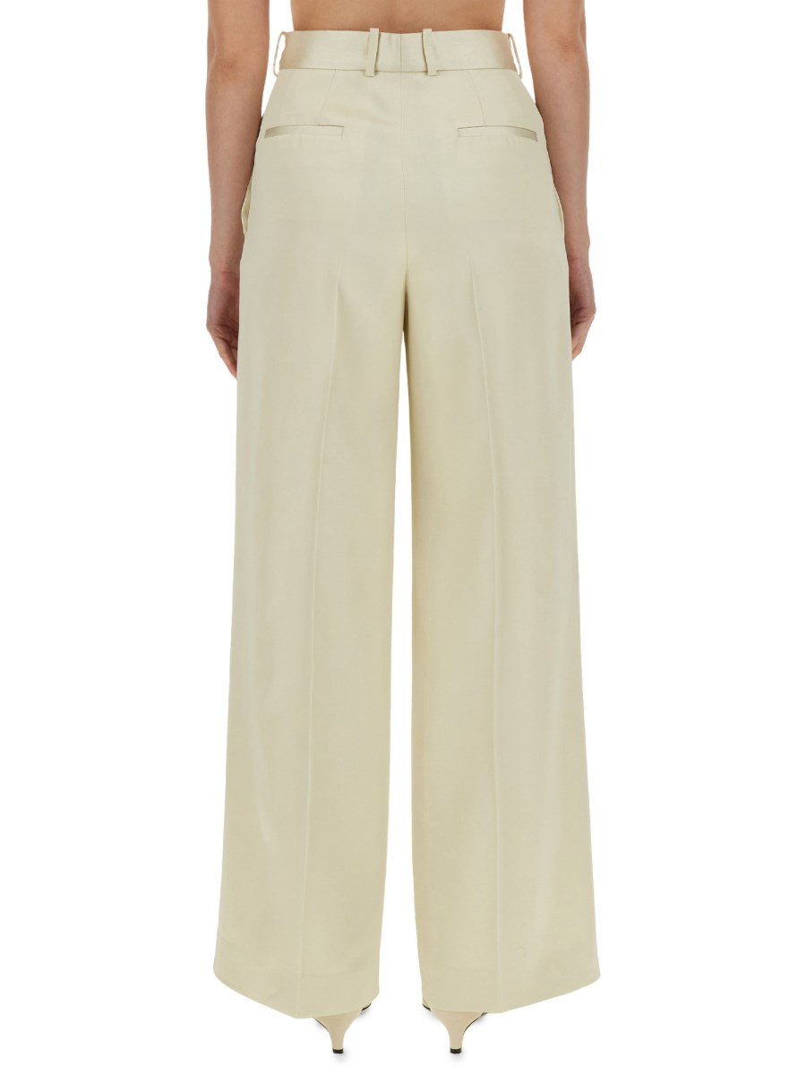 JIL SANDER PANTALONE SARTORIALE IN VISCOSA E SETA