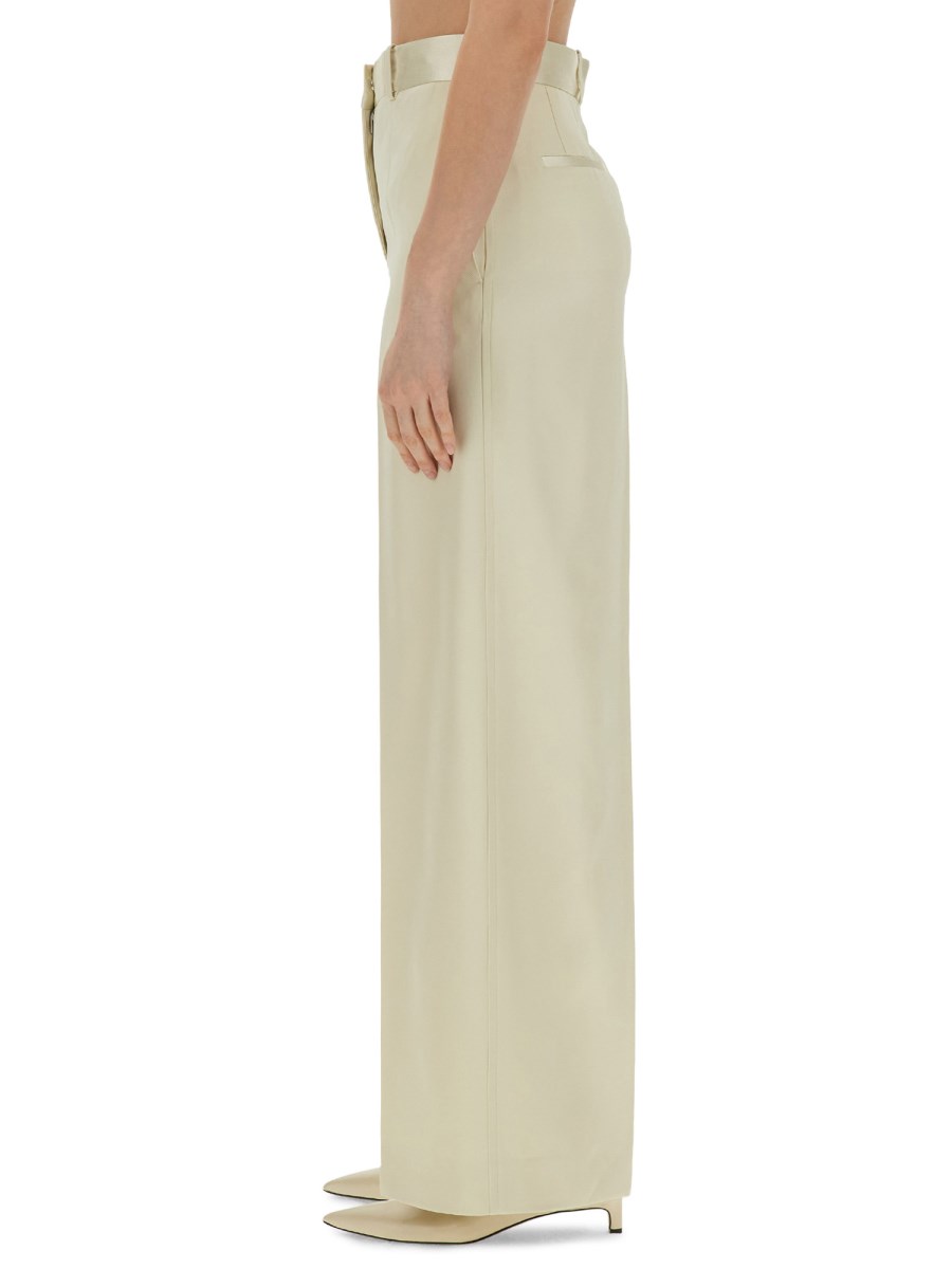 JIL SANDER PANTALONE SARTORIALE IN VISCOSA E SETA