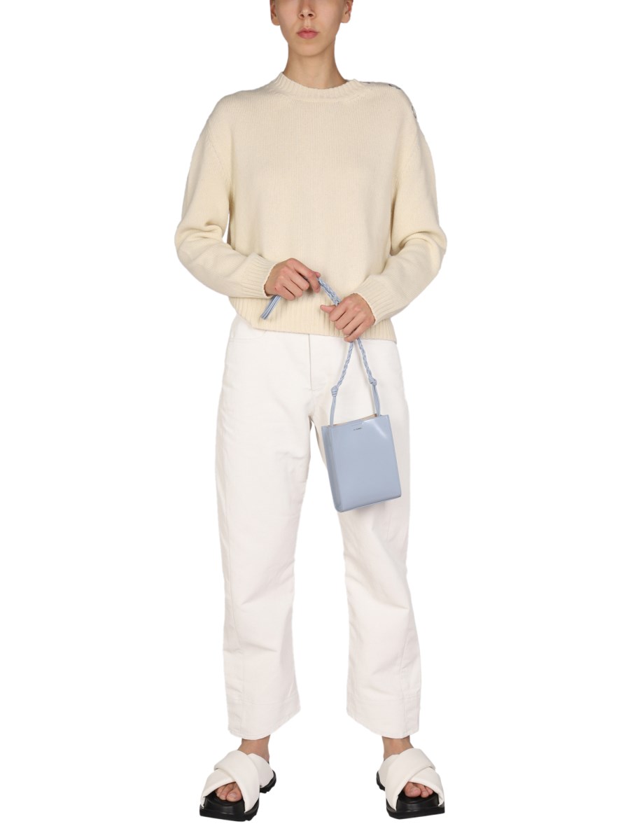 JIL SANDER PANTALONE WORKWEAR IN MISTO LINO