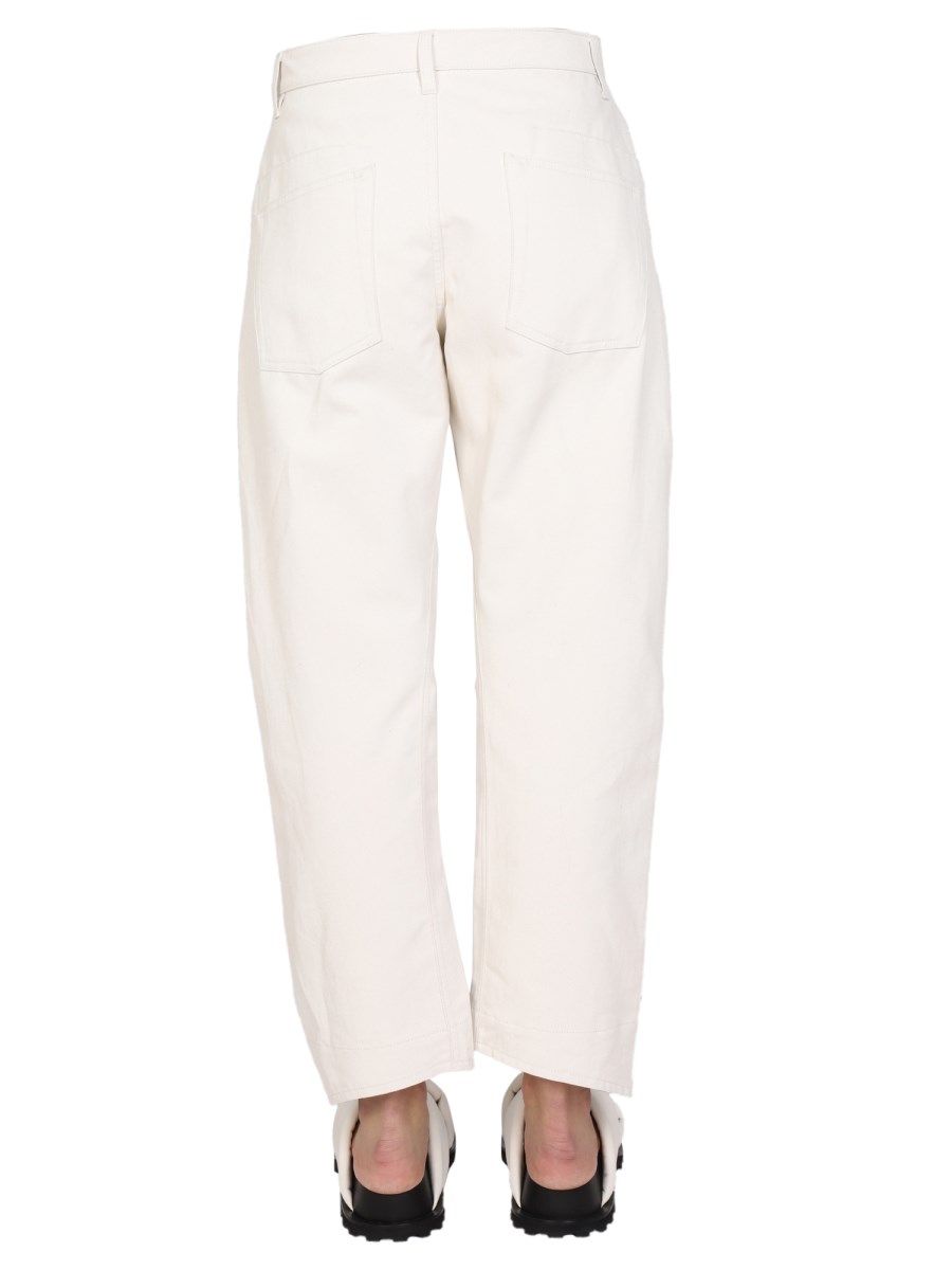 JIL SANDER PANTALONE WORKWEAR IN MISTO LINO