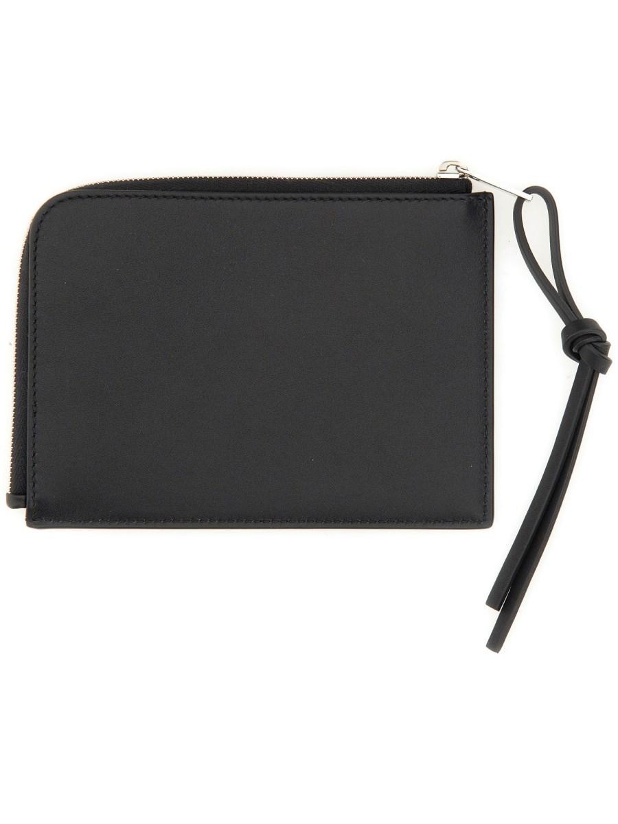 JIL SANDER PORTAFOGLIO IN PELLE CON LOGO