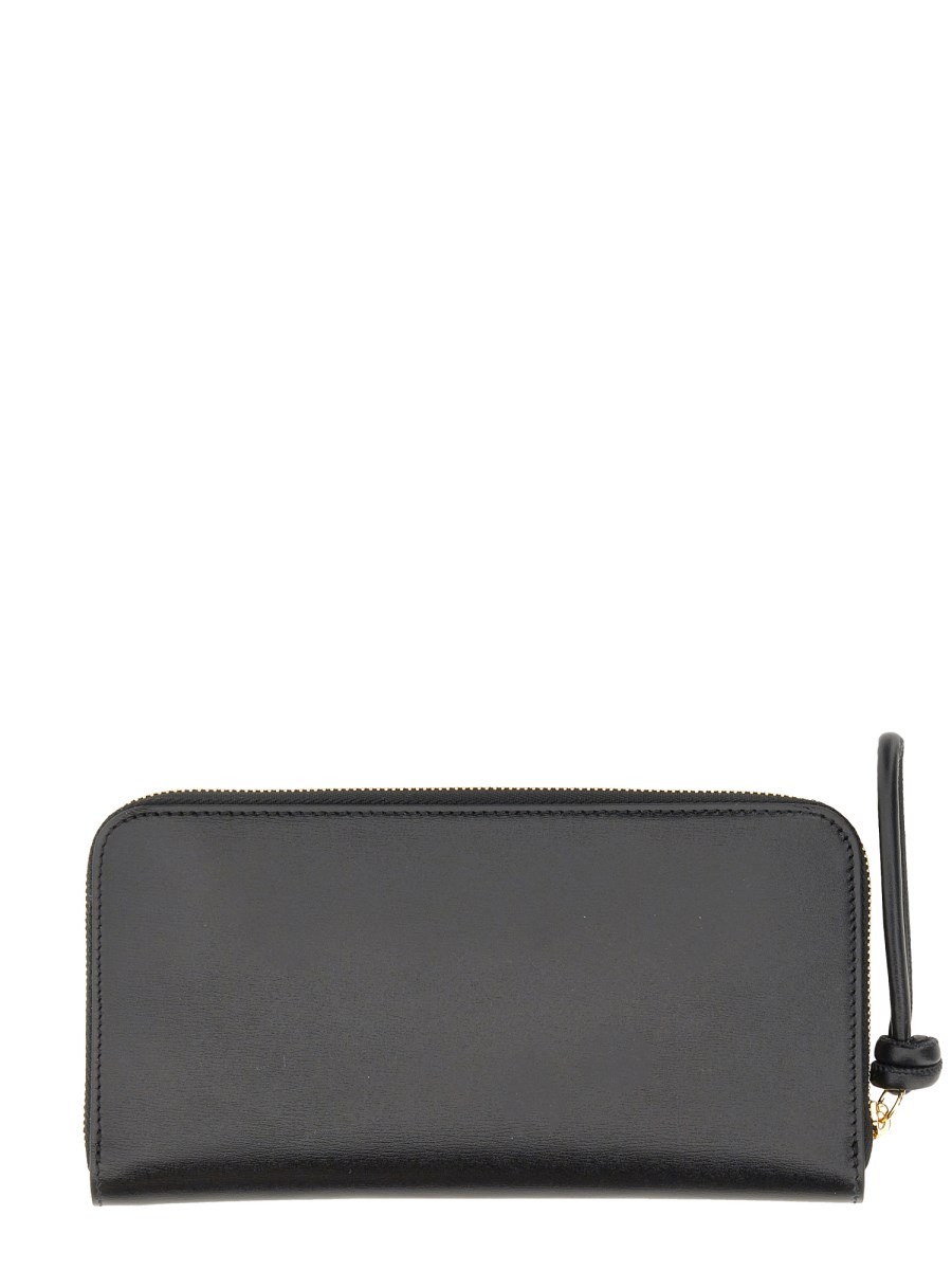 JIL SANDER PORTAFOGLIO IN PELLE CON ZIP