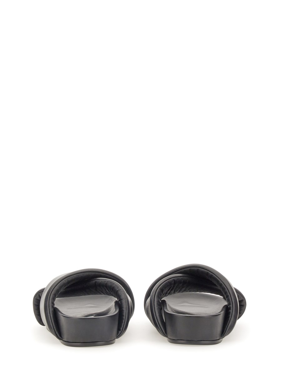 JIL SANDER SLIPPER IMBOTTITE IN PELLE