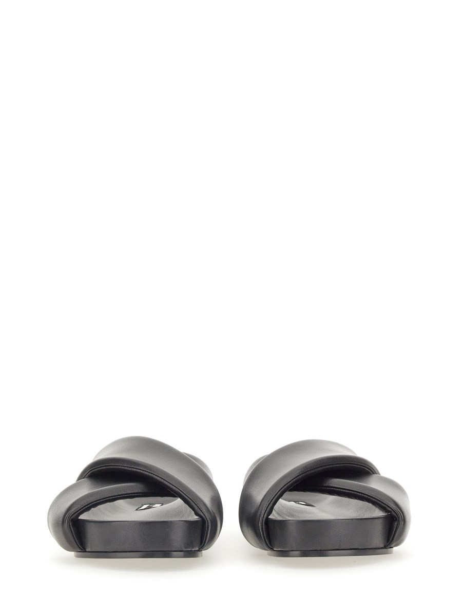 JIL SANDER SLIPPER IMBOTTITE IN PELLE