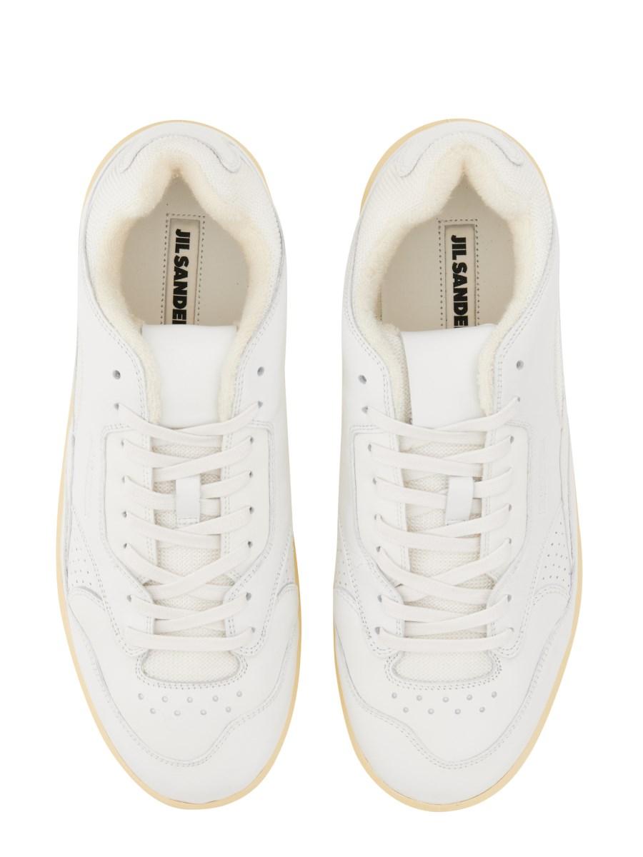 JIL SANDER SNEAKER BASSA IN PELLE