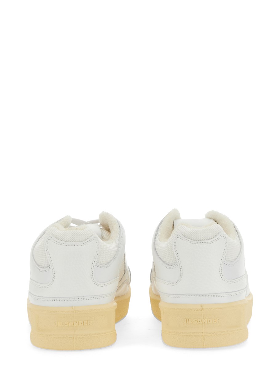JIL SANDER SNEAKER BASSA IN PELLE