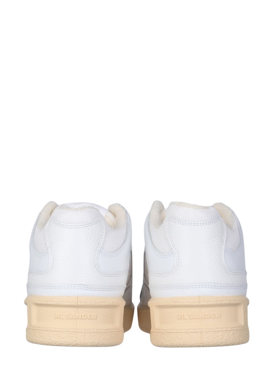JIL SANDER SNEAKER BASSE IN PELLE CON LOGO