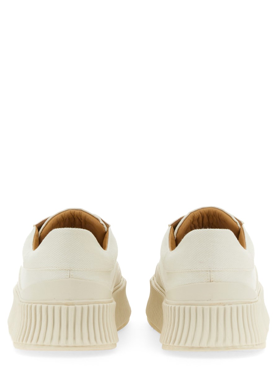 JIL SANDER SNEAKER PLATFORM IN PELLE